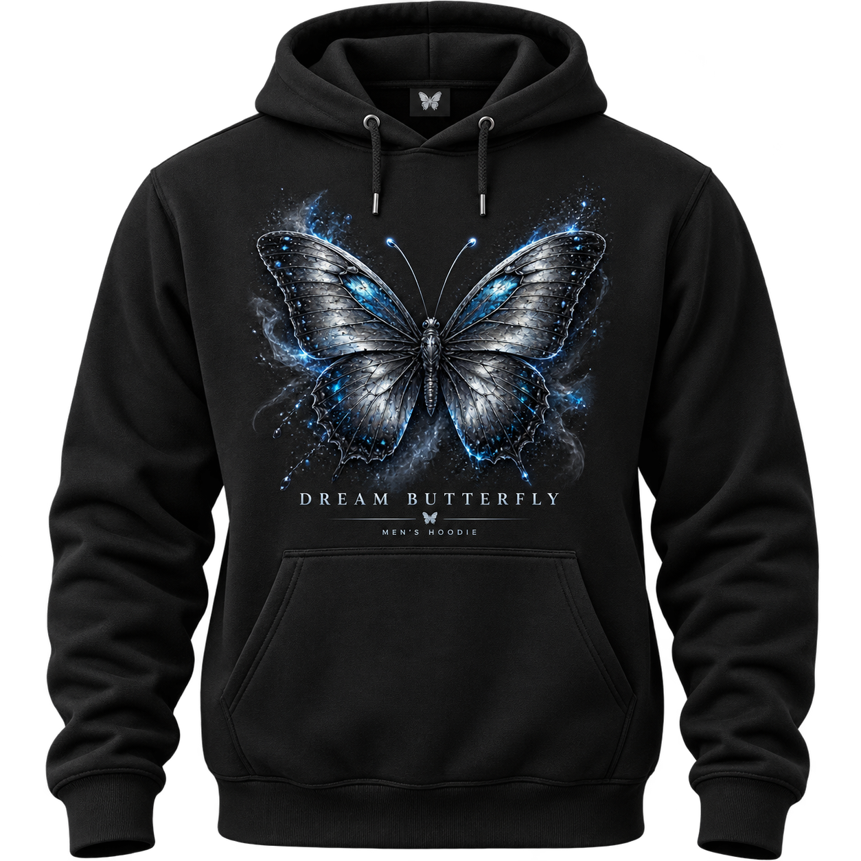Pánská černá mikina Dream Butterfly