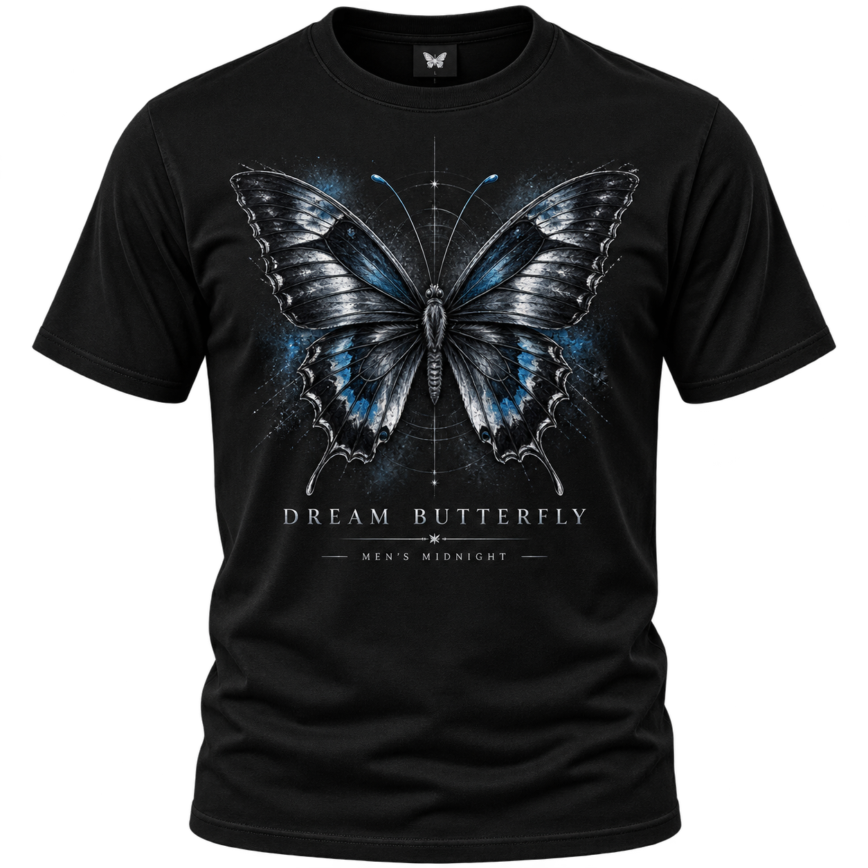 Pánské černé tričko Dream Butterfly
