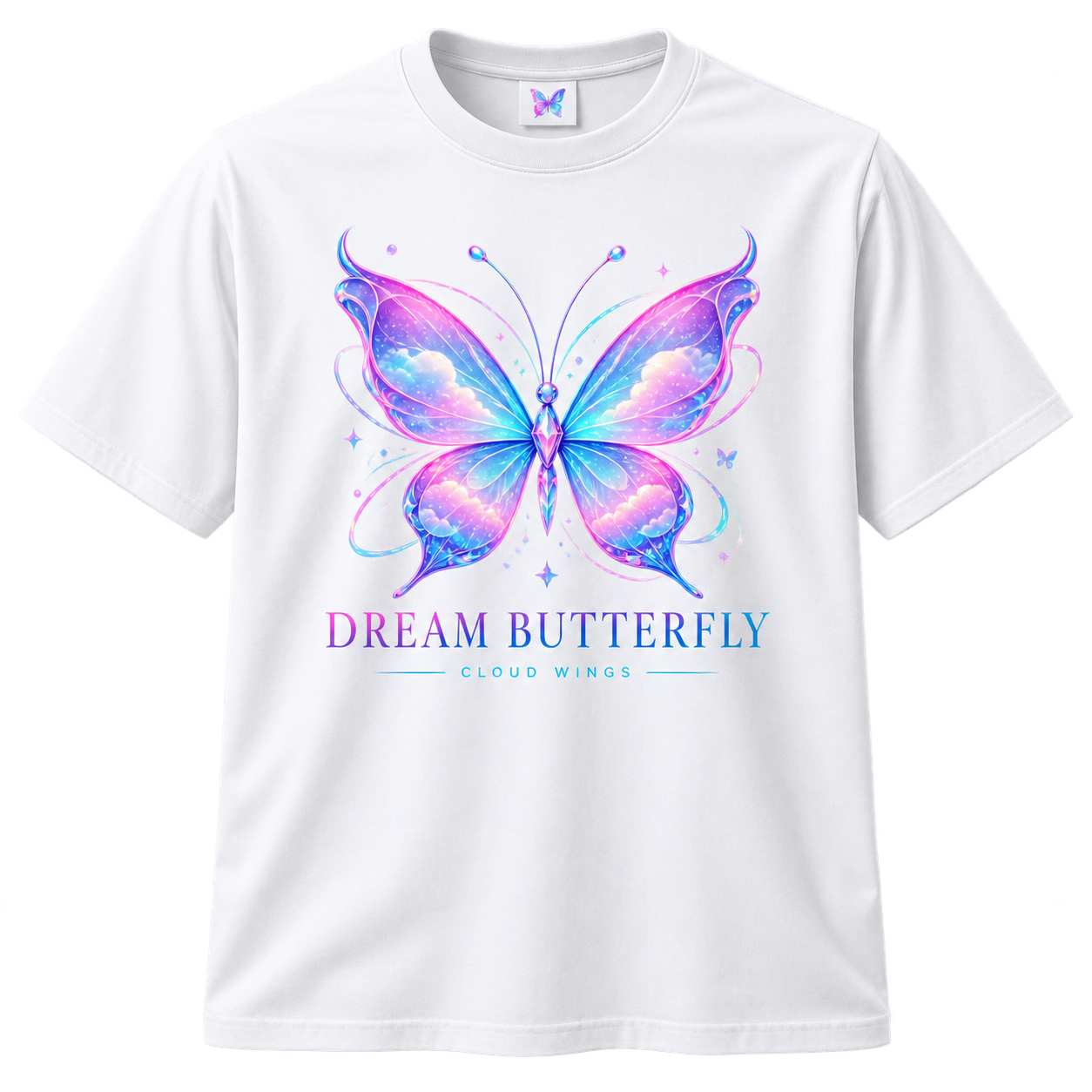 Dámské světlé tričko Dream Butterfly